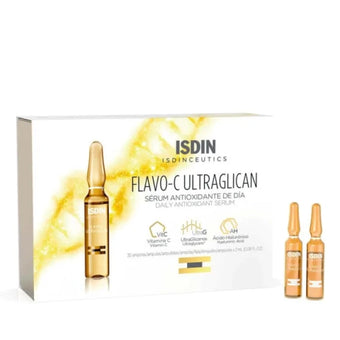 compare product Isdin isdinceutics flavo-c ultraglican дневен антиоксидантен серум 2мл х10 ампули