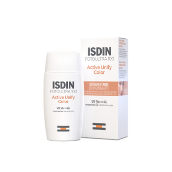compare product Isdin Fotoultra 100 Active Unify Color Слънцезащитен флуид с депигментиращо действие SPF50+ 50мл