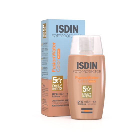 Isdin Fotoprotector Fusion Water Color Слънцезащитен флуид за лице SPF50 среден тон 50мл - Снимка 1 от 2