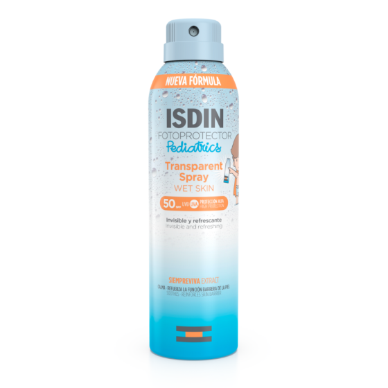 Isdin Fotoprotector Pediatrics Прозрачен слънцезащитен спрей за деца SPF50 250мл - Снимка 1 от 2