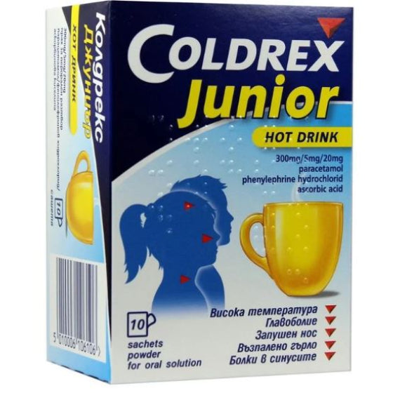 COLDREX Колдрекс Джуниър сашети при настинка и грип за деца х10