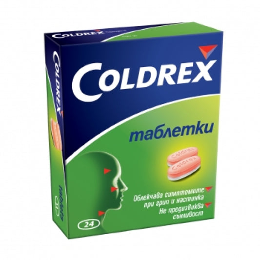 COLDREX Колдрекс таблетки при настинка и грип х24