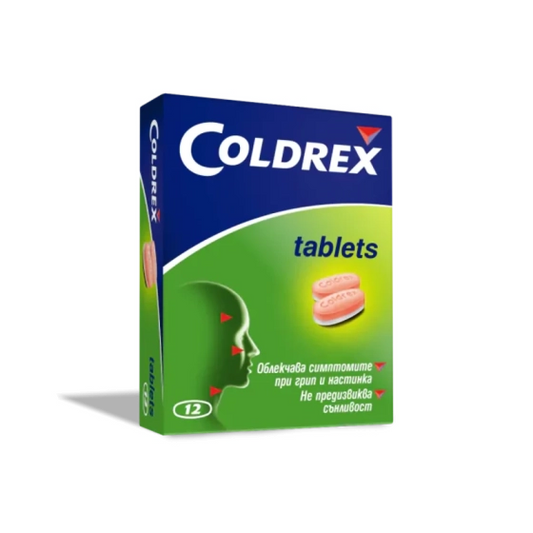 COLDREX Колдрекс таблетки при настинка и грип х12
