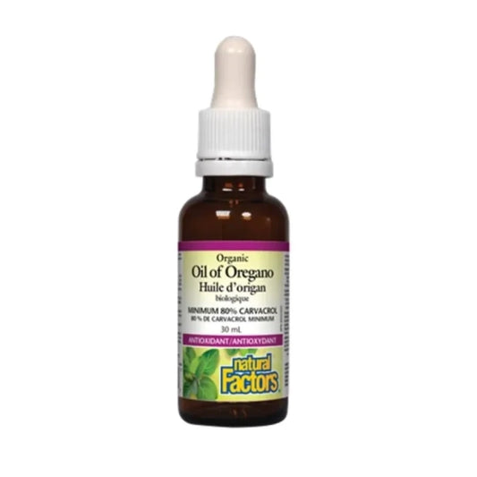 NATURAL FACTORS Риган органик масло за силна защита на имунната система  30мл Natural Factors