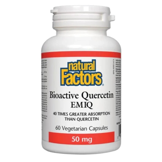 NATURAL FACTORS Кверцетин EMIQ капсули за антиоксидантна защита 50мг х60 Natural Factors