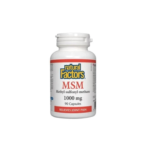 NATURAL FACTORS МСМ капсули  за облекчаване на болките в ставите 1000мг х90 Natural Factors