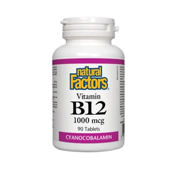 NATURAL FACTORS Витамин В12 таблетки 1000мкг х90 Natural Factors