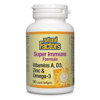 compare product Super Immune Formula Витамин A, D3, Цинк & Омега-3 х90 капсули Natural Factors