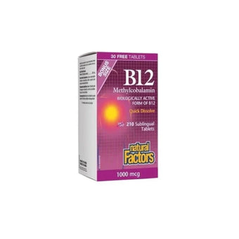 compare product Витамин В12 таблетки 1000мкг х180+30 Natural Factors