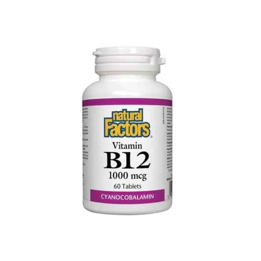 NATURAL FACTORS Витамин В12 таблетки 1000мкг х60 Natural Factors
