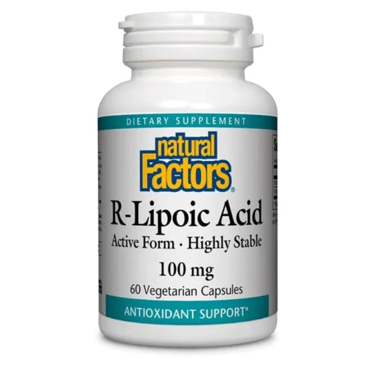 NATURAL FACTORS Алфа-липоева киселина капсули за антиоксидантна защита  100мг х 60 Natural Factors