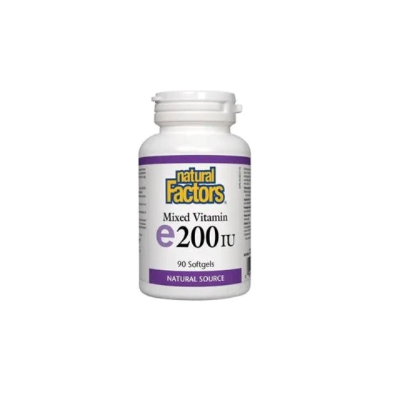 NATURAL FACTORS Витамин E капсули мощен антиоксидант 100мг/200IU х90 Natural Factors