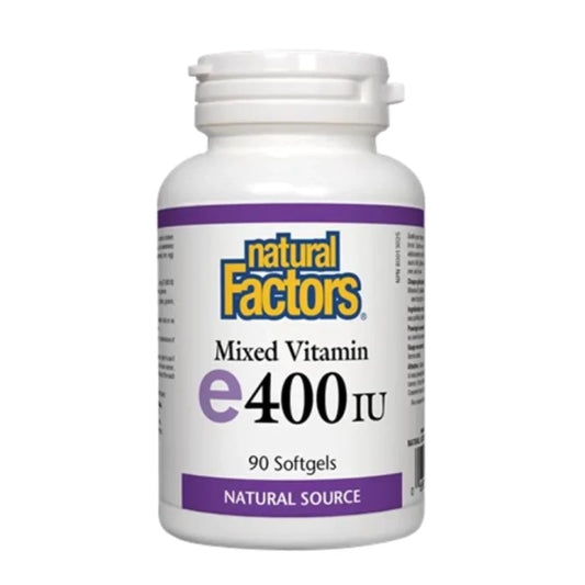 NATURAL FACTORS Витамин E капсули мощен антиоксидант  268мг/400IU х90 Natural Factors