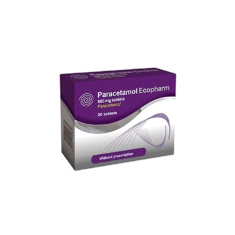 compare product Парацетамол таблетки при висока температура и болки 500мг х20 Ecopharm