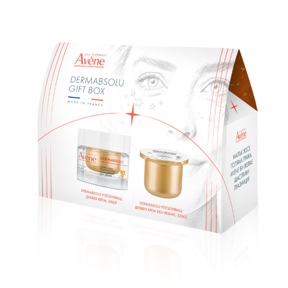 AVENE Комплект Avene Dermabsolu Уплътняващ дневен крем 50мл + Дневен крем рефил 50мл