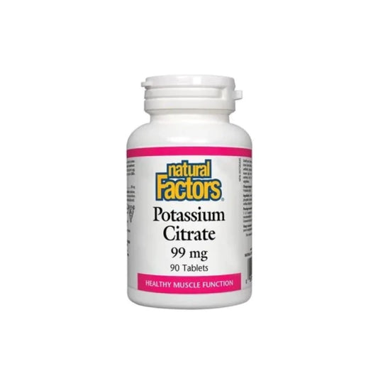 NATURAL FACTORS Калий таблетки за бъбреци и сърце 99мг х90 Natural Factors