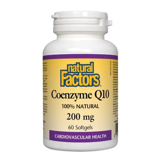 NATURAL FACTORS Коензим Q10 капсули антиоксидант 200мг х60 Natural Factors