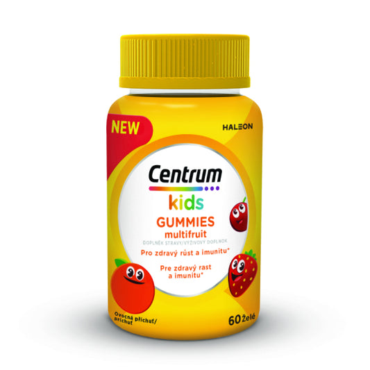 CENTRUM Центрум Kids Multifruit Желирани мултивитамини за деца 60 таблетки