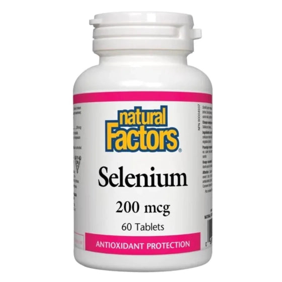 NATURAL FACTORS Селен таблетки антиоксидант 200мкг х 60 Natural Factors