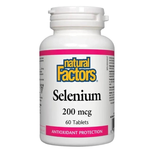 NATURAL FACTORS Селен таблетки антиоксидант 200мкг х 60 Natural Factors