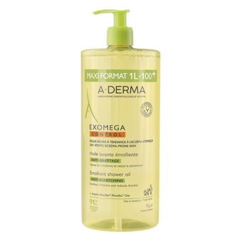 compare product A-Derma Exomega Control Емолиентно душ олио срещу разчесване 1л