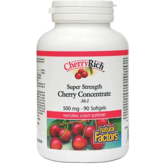 NATURAL FACTORS Череша супер концентрат капсули 500мг х90 Natural Factors