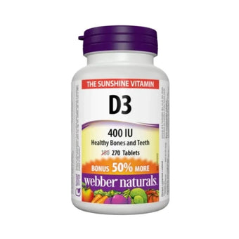 compare product Витамин D3 400II таблетки х270 Webber Naturals