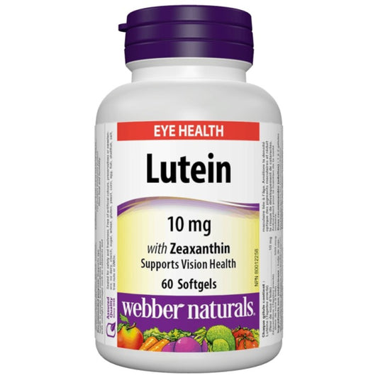 WEBBER NATURALS Лутеин софтгел капсули 10мг х60 Webber Naturals