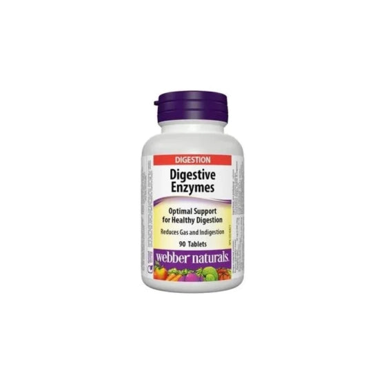 WEBBER NATURALS Храносмилателни ензими 182мг таблетки х 90 wn 3201
