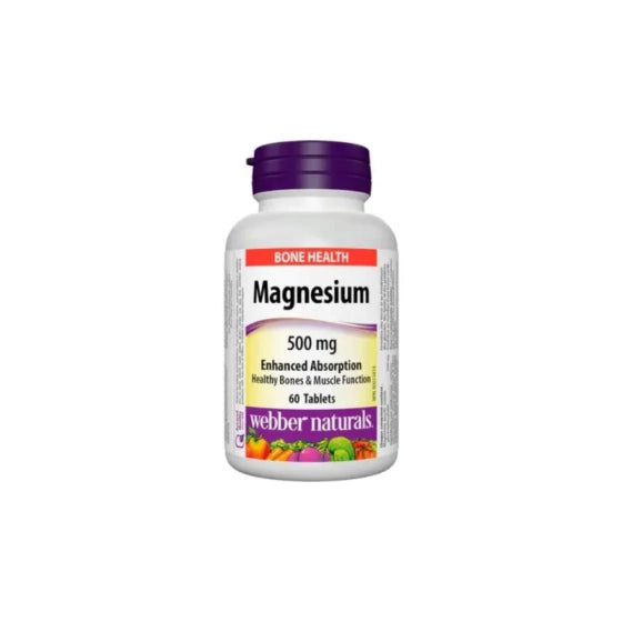 WEBBER NATURALS Магнезий таблетки за кости и мускули 500мг х60 Webber Naturals