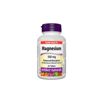 compare product Магнезий таблетки за кости и мускули 500мг х60 Webber Naturals