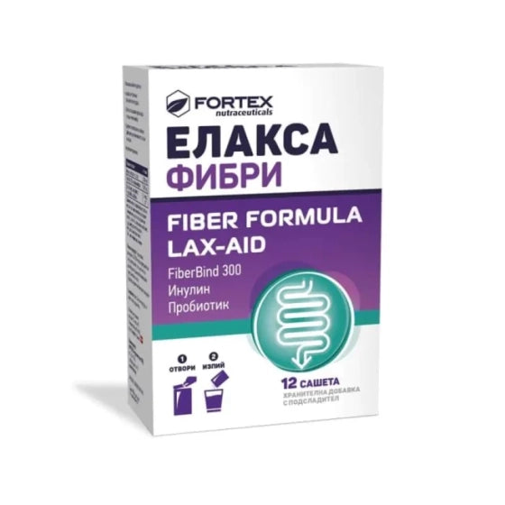 ELAXA Елакса фибри саше при запек х12