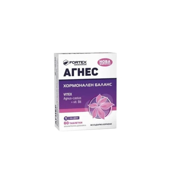 FORTEX Агнес таблетки при предменструален синдром и хормонален баланс 5мг х60