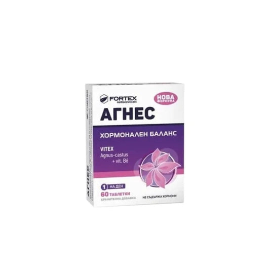 FORTEX Агнес таблетки при предменструален синдром и хормонален баланс 5мг х60