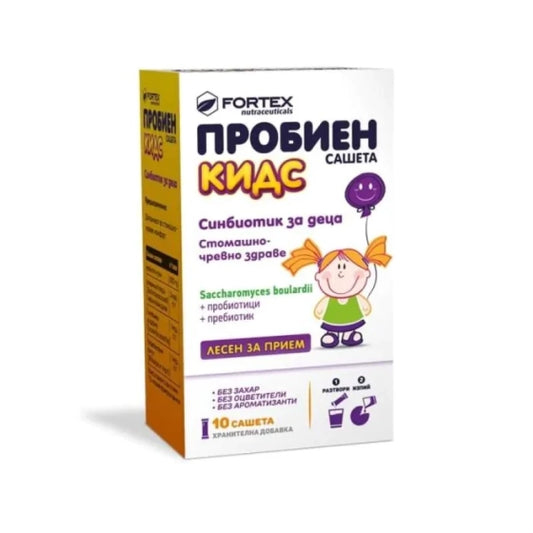 PROBIEN Пробиен Кидс саше за поддържане на нормална чревна флора х10 Fortex