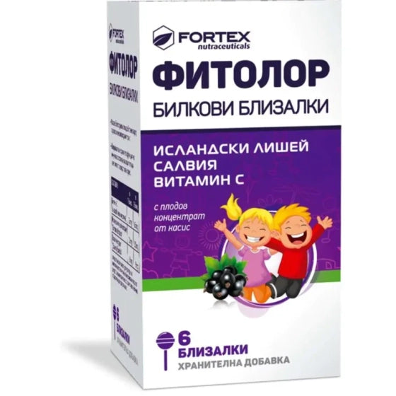 FITOLOR Фитолор билкови близалки за здраво гърло  х6