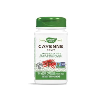 compare product Лют червен пипер капсули за сърце и стомах 450мг х100 Nature's Way