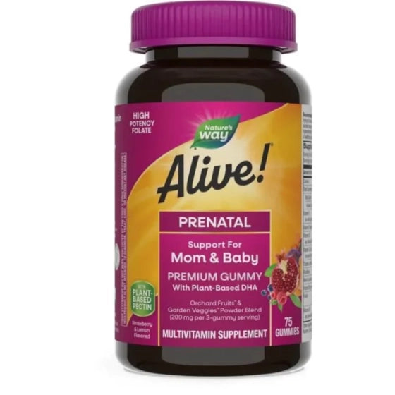 Alive Prenatal Mултивитамини за бременни желирани таблетки х75 ature’s Way