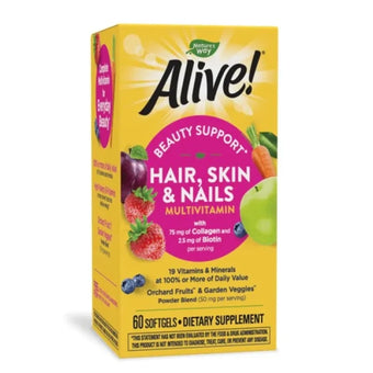 compare product Alive Мултивитамини за коса, кожа и нокти софтгел капсули х60 Nature's Way