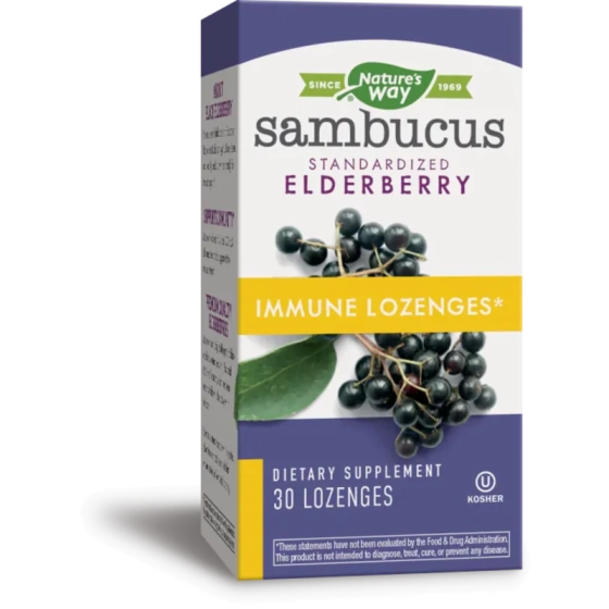 NATURES WAY Самбукус Immune таблетки за смучене 210мг х30 Nature's Way