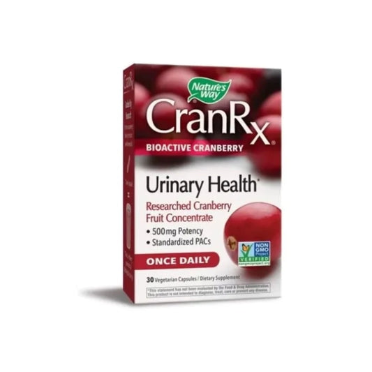 NATURES WAY CRAN Rx Биоактивна Червена боровинка капсули за уринарния тракт  500мг х30  Nature's Way
