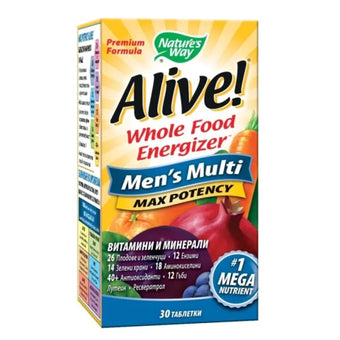 compare product Alive Мултивитамини за мъже таблетки х30 Nature's Way