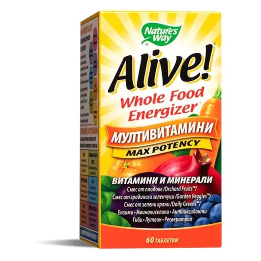 Alive Мултивитамини за възрастни таблетки х60 Nature's Way