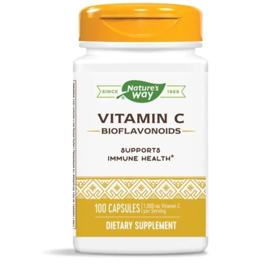 NATURES WAY Витамин C с биофлавони капсули за висок имунитет 500мг х100 Nature's Way