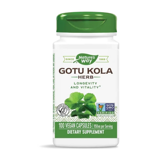 NATURES WAY Готу кола (билка) капсули при разширени вени 475мг х100 Nature's Way