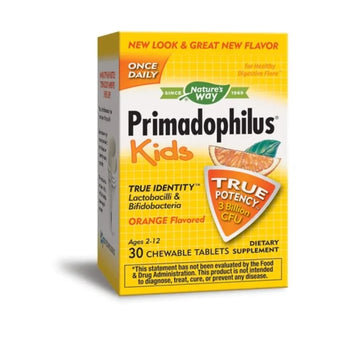 compare product Primadophilus Kids портокал дъчащи таблeтки пробиотик х30 Nature's Way