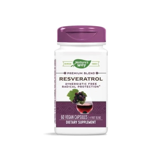 NATURES WAY Ресвератрол капсули  за сърцето и сърдечно-съдовата система 325мг х60 Nature's Way