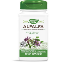 NATURES WAY Люцерна капсули при задържане на течности, менопауза и ПМС  405мг х100 Nature's Way - Снимка 1 от 2