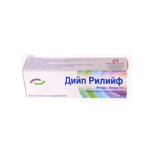DEEP RELIEF Дийп Рилийф гел при мускулни и ревматични болки 50г
