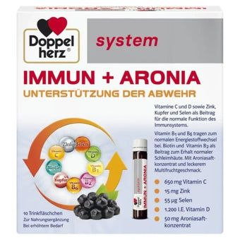 compare product Doppelherz system Имун+Aрония флакони за силен имунитет х10